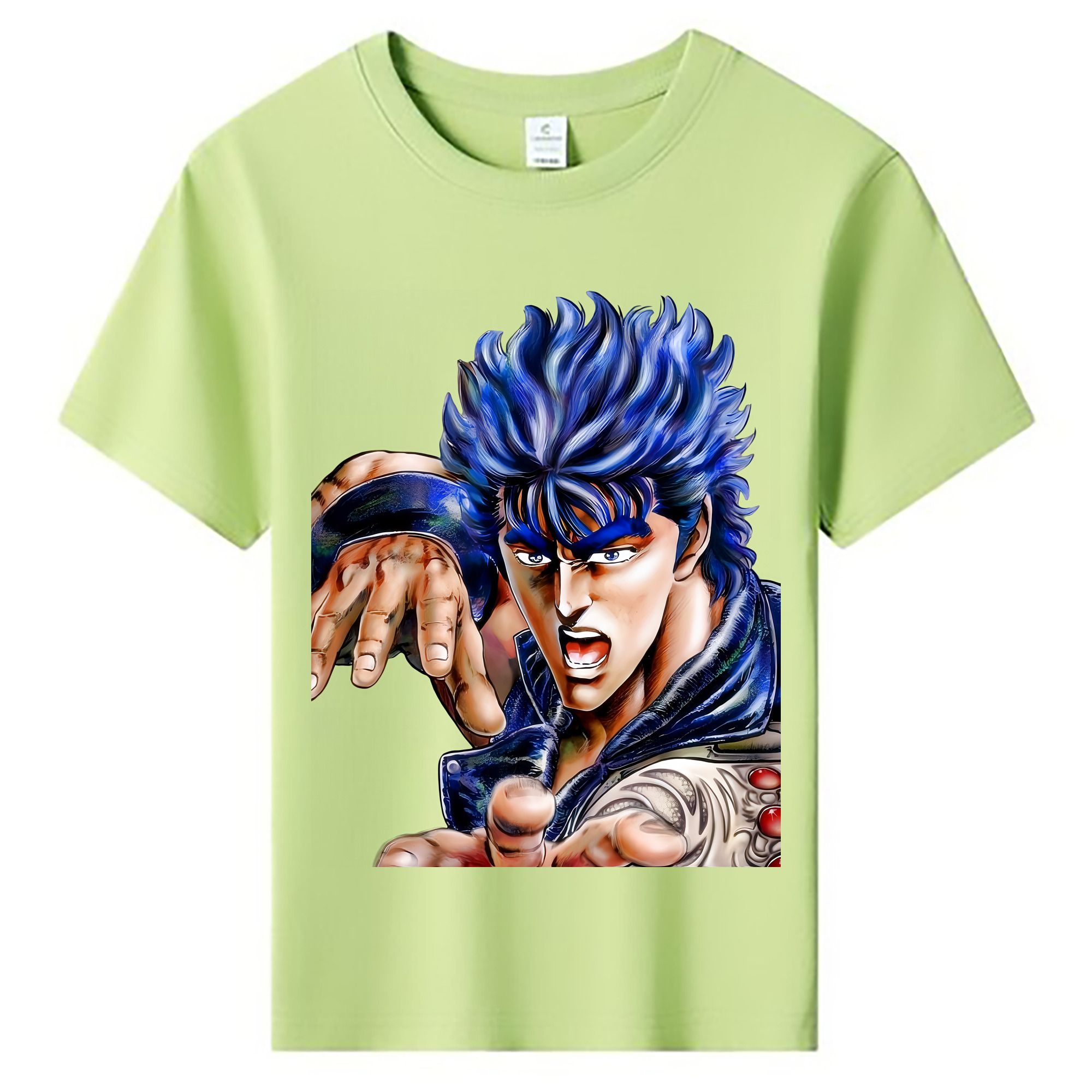 （画像用） 北斗の拳 Fist of the North Star 綿100％キッズTシャツ（フロントプリント）